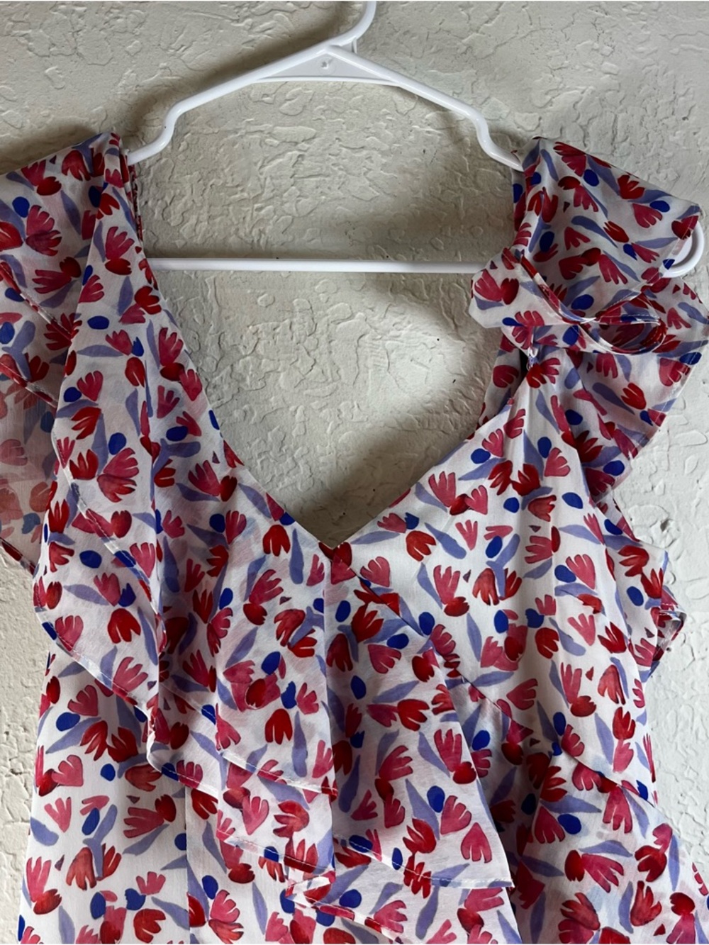Amur Dylan Ruffle Midi Dress in White - Picture 4 of 13